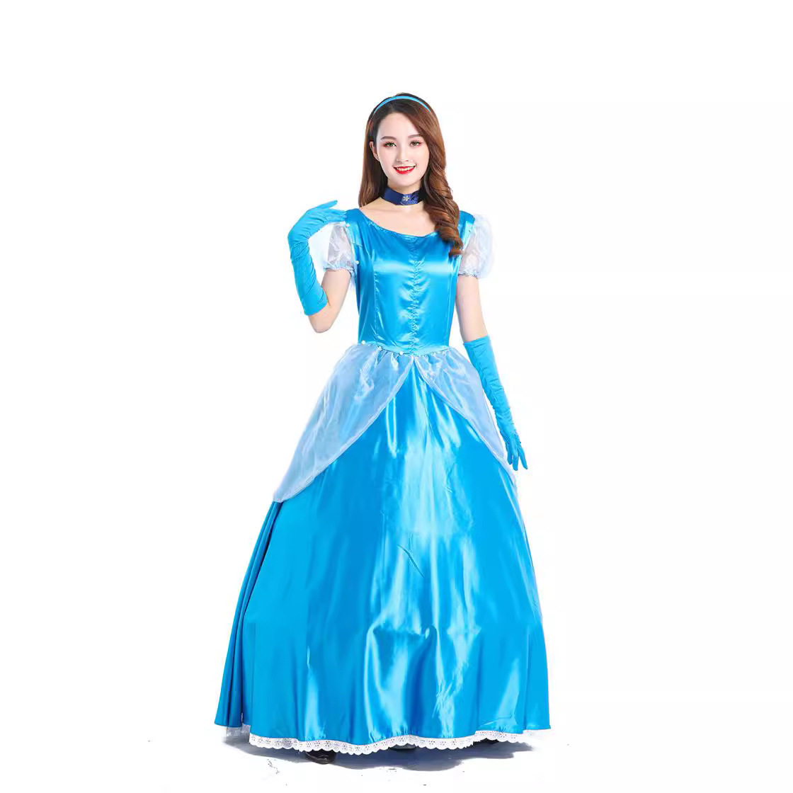万圣节格林童话灰姑娘仙蒂公主cosplay服装新款成人舞台演出服装