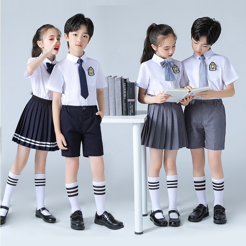 中小学生大合唱表演服装英伦风校服班服朗诵演出服儿童幼儿园园服