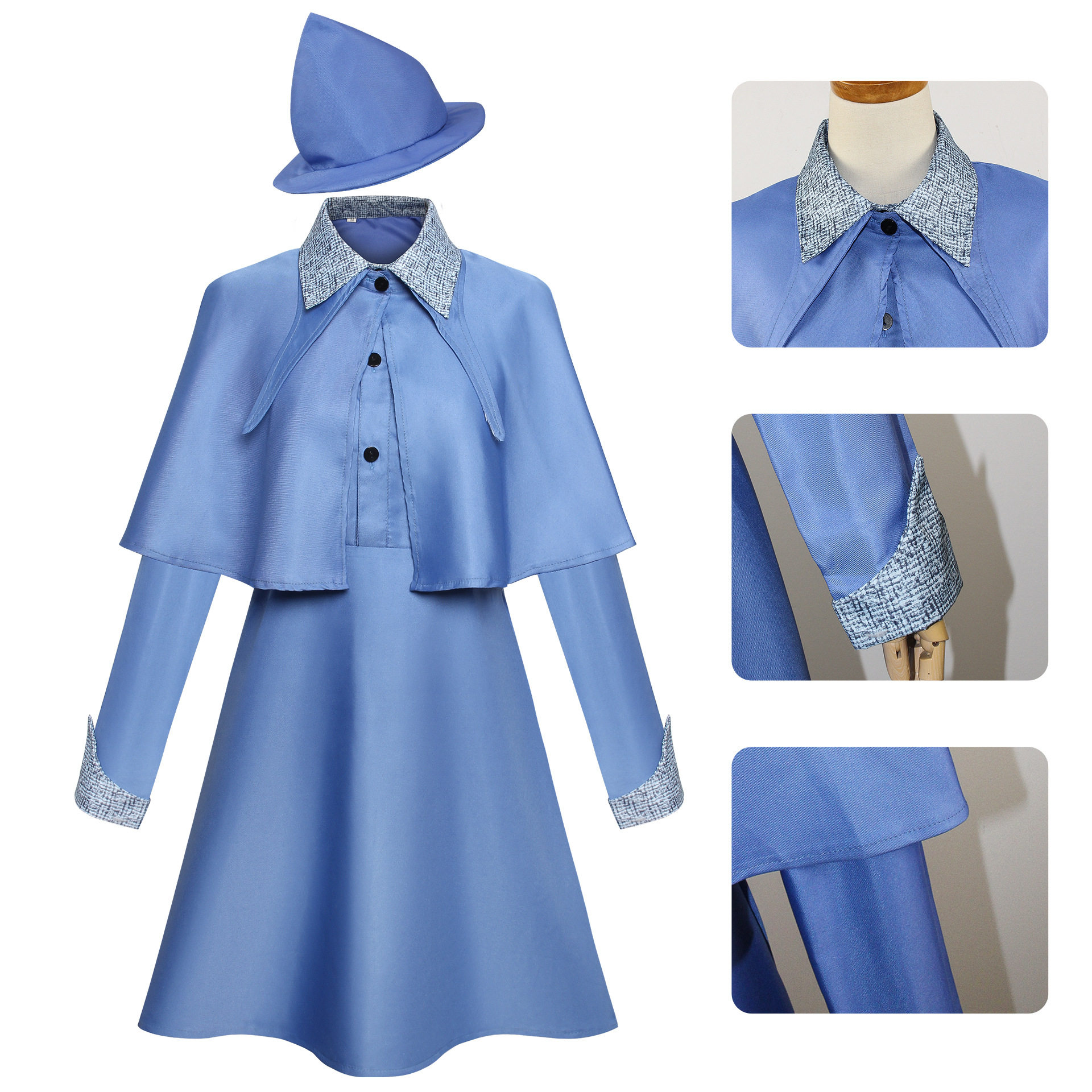 万圣节cos服装魔法觉醒布芙蓉·德拉库尔cosplay表演服女装