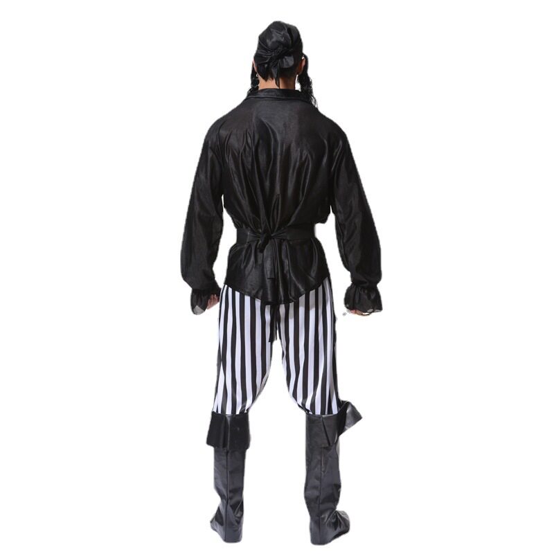 万圣节成人大男海盗派对服装 男款海盗角色扮演舞台服饰cosplay