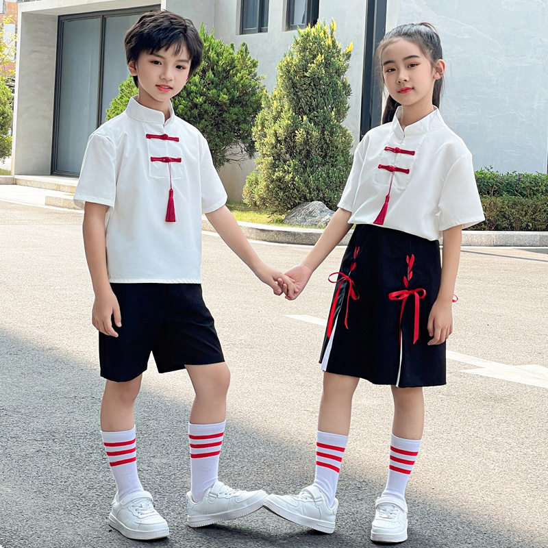 儿童演出服中小学生大合唱团男女诗歌朗诵表演服装幼儿园班服校服