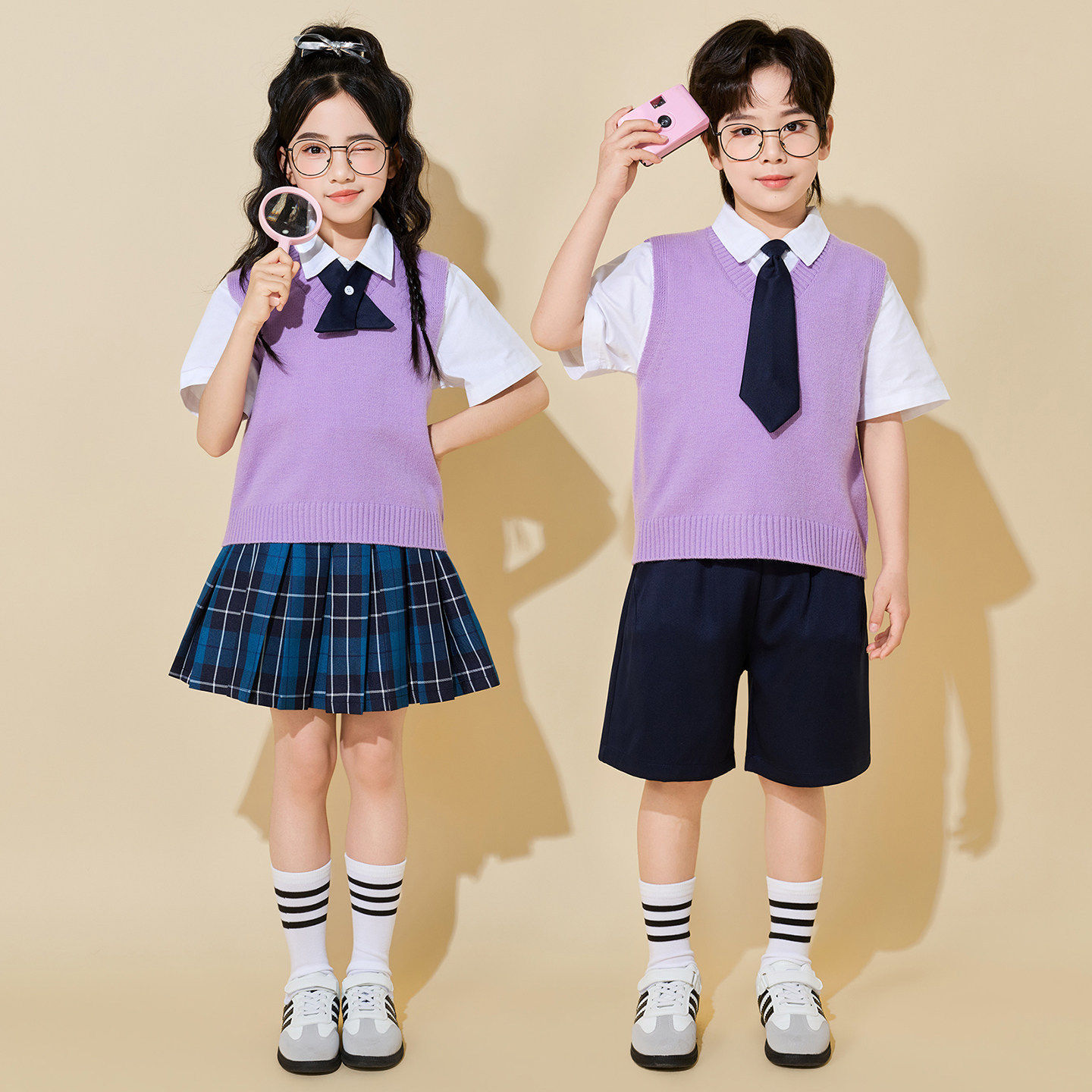 六一儿童合唱表演服幼儿园毕业照小学生运动会朗诵比赛啦啦队演出