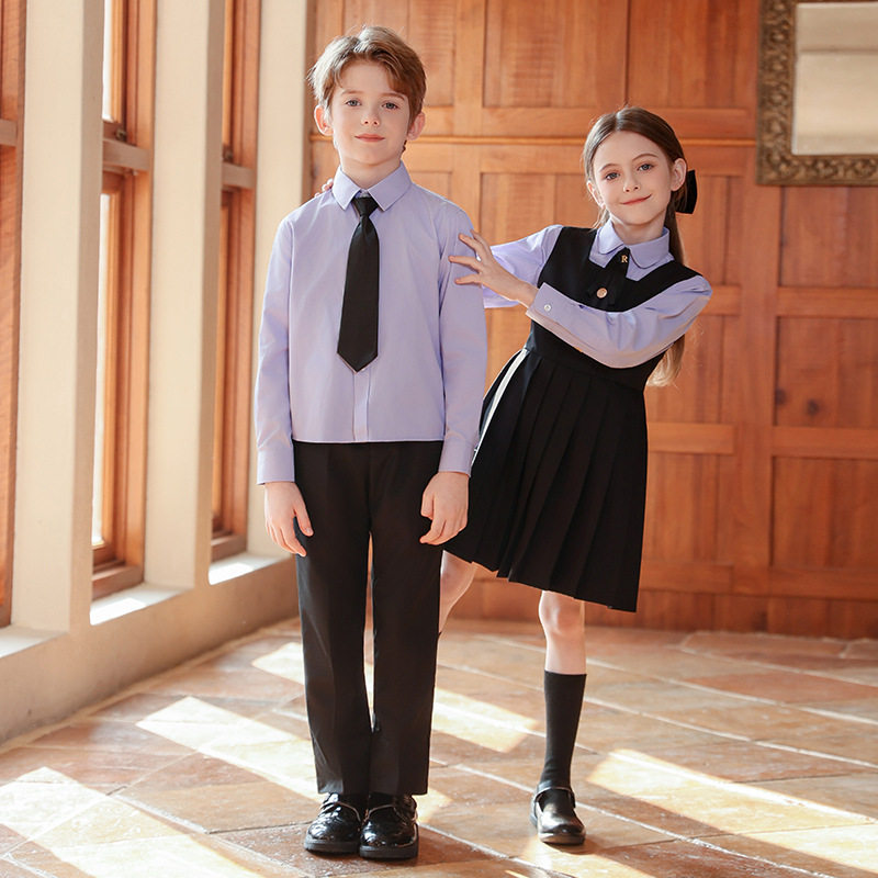 儿童表演演出服套装幼儿园园服男女童英伦风小学生校服中大童班服