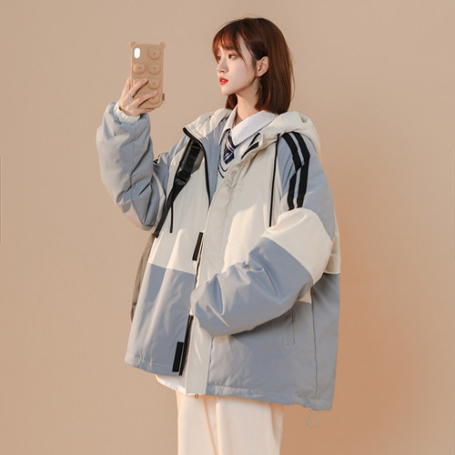 白鸭绒羽绒服女冬季大码宽松