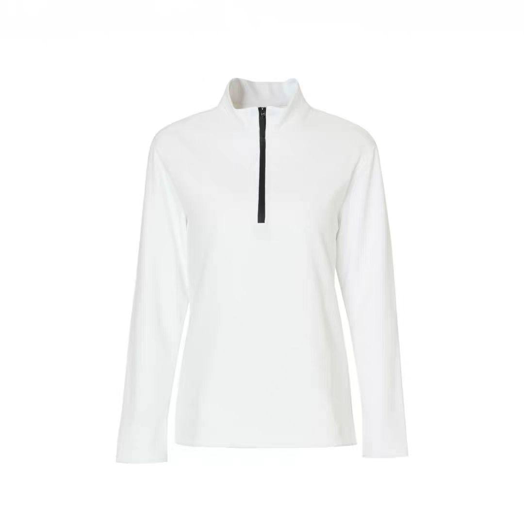 【甜甜粉丝专享】Y7607 长袖立领常规袖磨毛拉链鹅绒T恤,运动/瑜伽/健身/球迷用品,高尔夫上装,淘宝优惠券,粉丝福利购,淘宝优惠卷