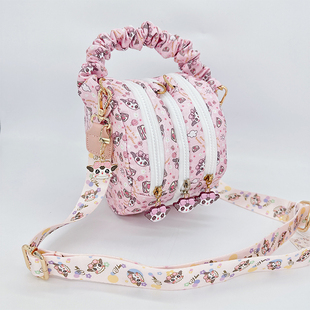 【圆鼓双仓外带】蜜袋鼯外出包松鼠外出袋仿兔毛内衬宠物外出包