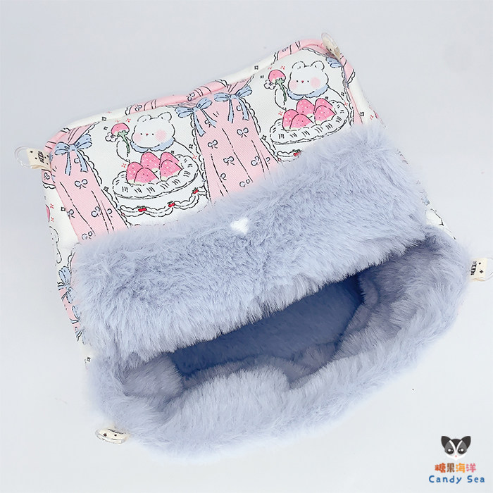 冬季小兔绒方窝蜜袋鼬爱心扣子方窝松鼠睡窝吊床花枝鼠窝吊窝,宠物/宠物食品及用品,窝,淘宝优惠券,粉丝福利购,淘宝优惠卷