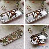 Candy 防翻食盆 SUS304不锈钢仓鼠食盆 Sea蜜袋鼯 不锈钢食盆