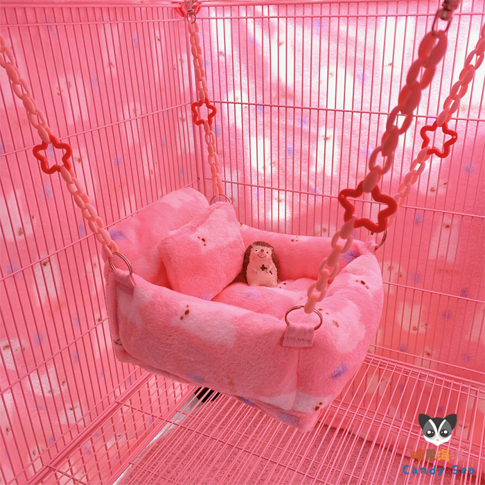 CandySea蜜袋鼯·松鼠·龙猫·豚鼠【四季吊床软床】秋千吊床包邮