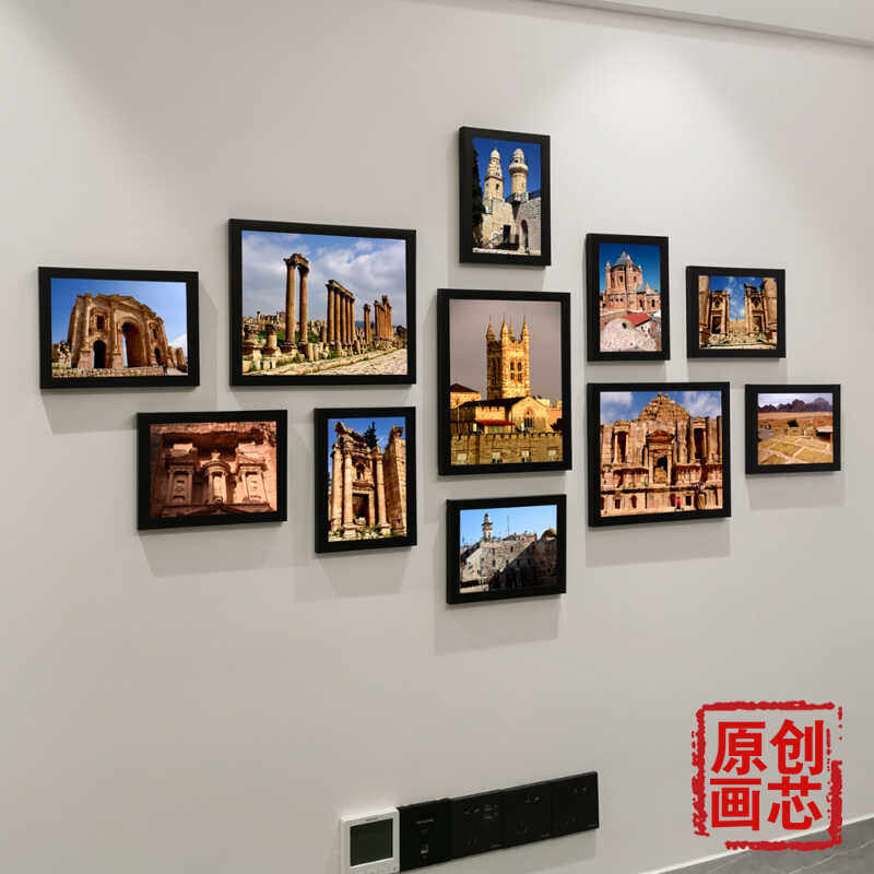 【原创】卧室床头装饰画酒店宾馆客厅照片墙房间沙发背景挂墙相框