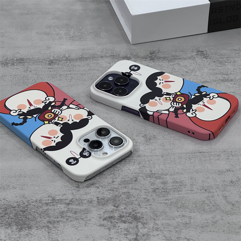 暴富一家 适用iPhone14Pro手机壳半包磨砂菲林硬壳全包边苹果15ProMax个性iPhone13/12Pro简约11/XR/XSMAX/16