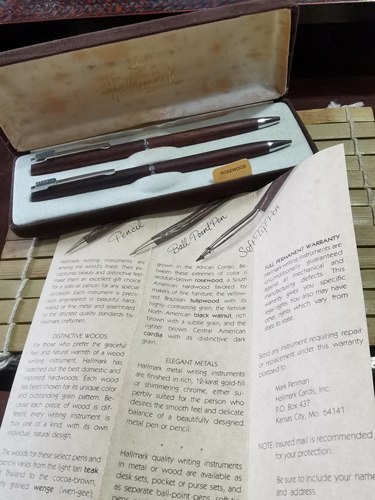 阅古斋日本回流美国贺曼hallmark二手自动铅笔圆珠笔学生文具包邮