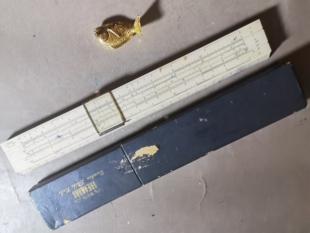 阅古斋日本HEMMI正品二手计算尺绘图制图仪器怀旧学生老文具包邮