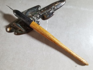 阅古斋日本木杆铁笔蜡纸刻版笔油印蜡纸刻字笔怀旧学生老文具包邮