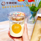 华通远航冷萃酸奶杯双层分装 杯椰奶冻杯果冻布丁杨枝甘露杯一次性