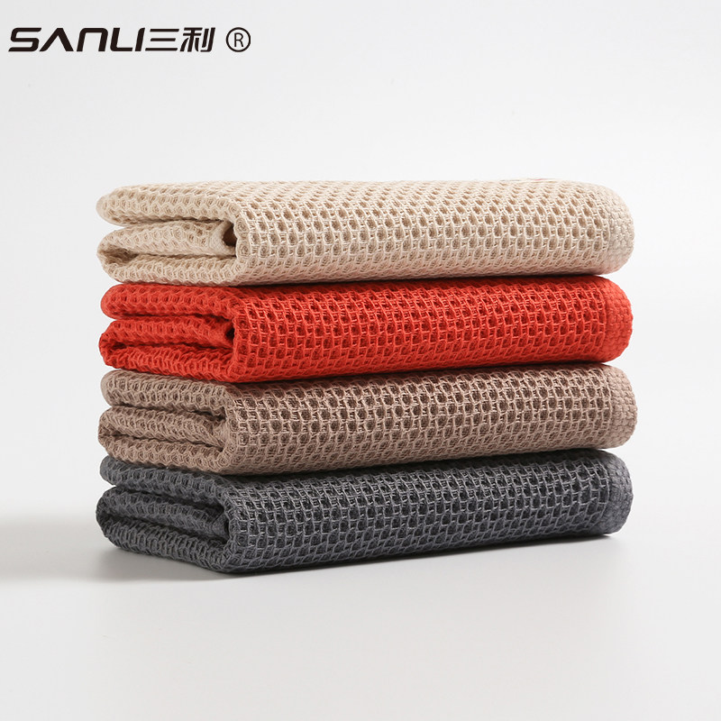 三利侘寂毛巾纯棉洗脸家用纱布洗脸巾全棉速干柔软吸水不掉毛面巾