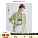 新款 VEGA 女2024夏季 简约设计感宽松显瘦薄款 CHANG莱赛尔衬衫 上衣