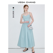 小个子法式 CHANG吊带连衣裙女2024年夏季 气质长裙高级感 新款 VEGA