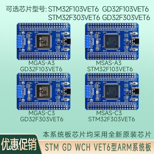 STM32/GD32F103VET6开发板模块