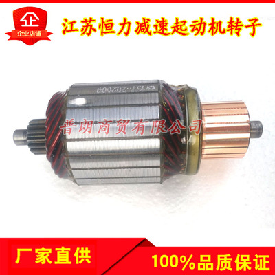江苏怛力减速起动机转子电枢恒力157PR/158/152等型号马达转子