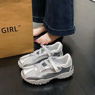 洋气芭蕾德训鞋 爆款 玛丽珍女2025新款 夏季 休闲运动鞋 厚底网红凉鞋