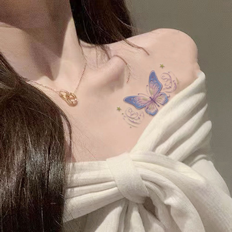 七夕礼物多巴胺纹身贴防水女