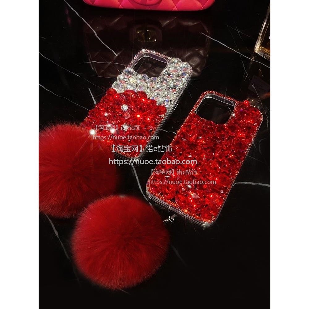 适用于vivoy100手机壳x100红色满钻s17e软壳s15s16s10s12s9防摔y77ey35+y33ey78+全包x90x80x70x60x50/pro女