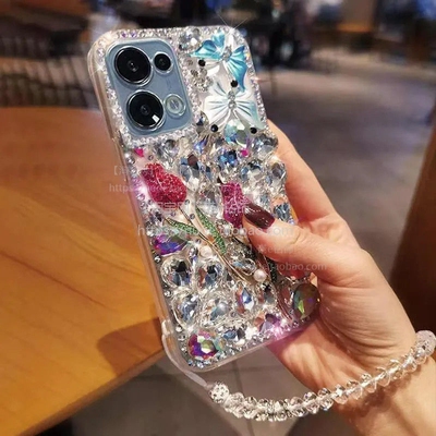 适用于OPPOReno13满水钻手机壳reno13pro/12奢华镶钻5G全包软防摔女款A5Pro闪钻A3PRO新款A2PROA58A97A1X高档