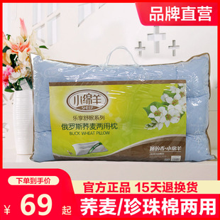 小绵羊荞麦两用枕头家用枕头枕芯一对助睡眠护颈椎成人硬枕单个装
