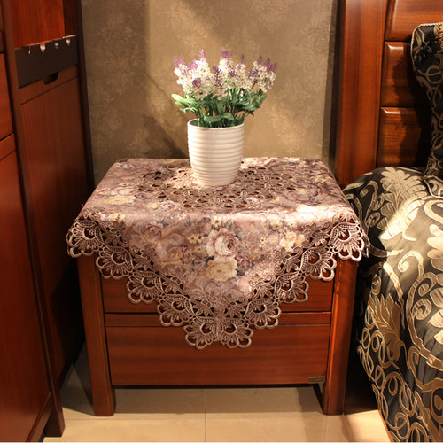 床头柜盖巾桌布布艺防尘多用巾