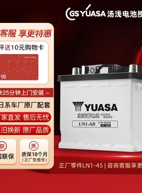 汤浅辅助双擎蓄电池LN1-45ah适配卡罗拉雷凌威兰达HV新能源车电瓶