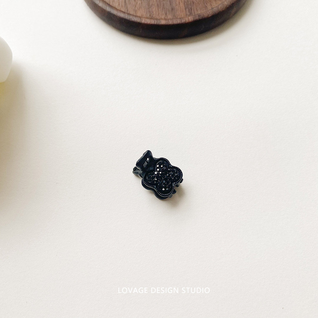 1.5厘米金属小号抓夹黑色碎发夹迷你刘海夹韩国鲨鱼夹头饰品女