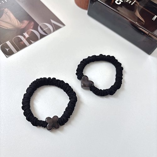 大弹力超好用豹纹皮筋马尾发圈