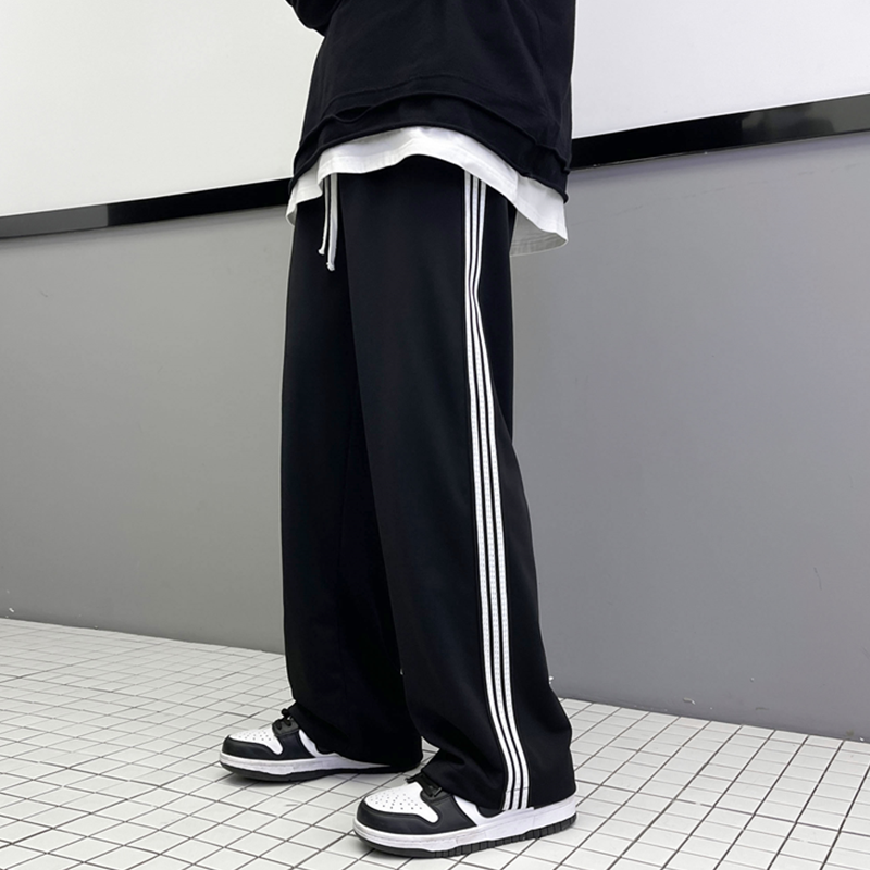2023春季宽松抽绳运动休闲裤青少年四季款直筒卫裤KK22P45,男装休闲裤,星座101A-1