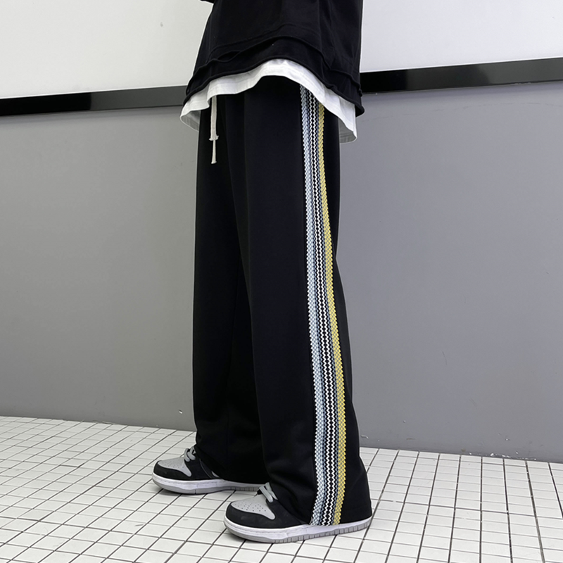 2023春季美式宽松抽绳直筒运动休闲裤KK21-P45,男装休闲裤,星座101A-1