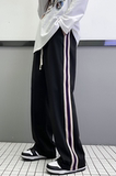 2023春季港风青少年松紧腰宽松抽绳运动休闲卫裤KK23-P45，男装休闲裤，星座101A-1