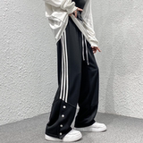 2023春季四季款条纹加绒卫裤KK03普通P45加绒P50，男装休闲裤，星座101A-1