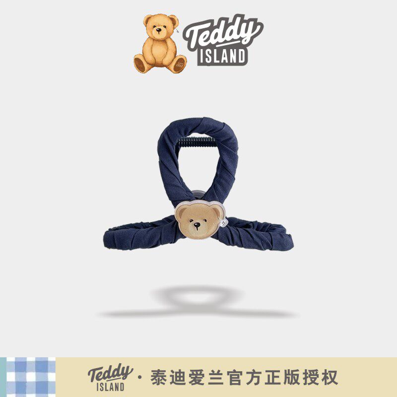 正版泰迪爱兰teddy可爱小熊抓夹儿童鲨鱼夹ins风发夹后脑勺盘发夹