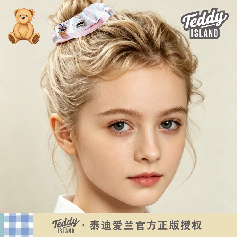 正版泰迪爱兰teddy女生大肠发圈头花扎头皮筋头绳韩版丸子头发圈