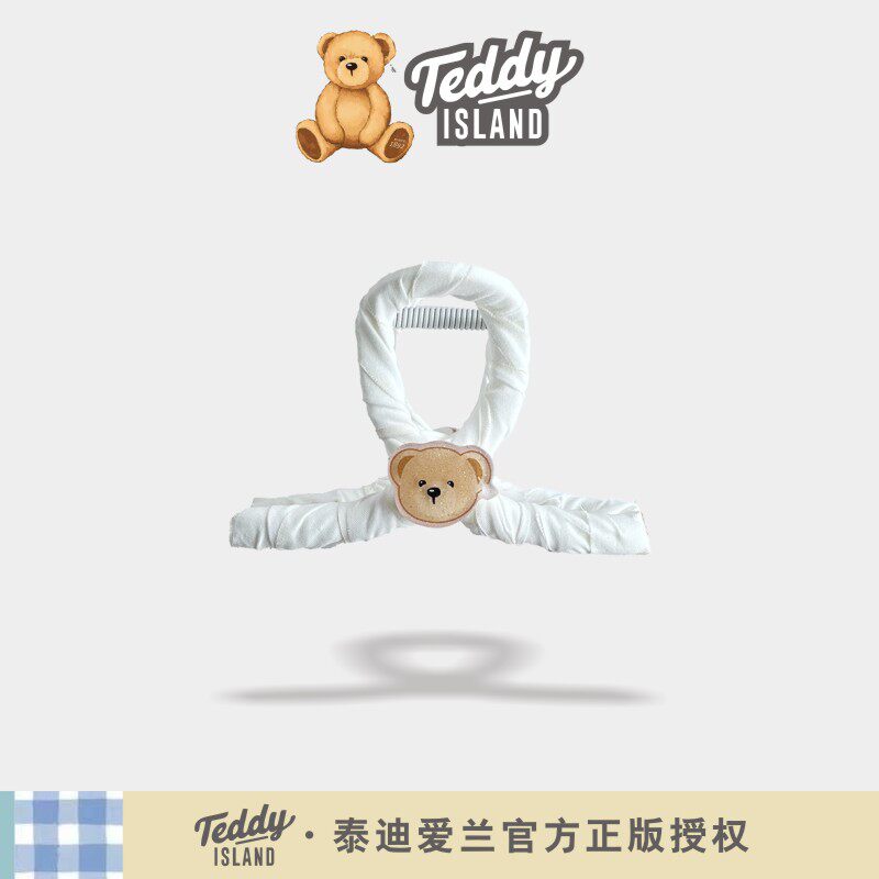 正版泰迪爱兰teddy儿童超萌小熊发饰抓夹2026新款发抓鲨鱼夹发卡