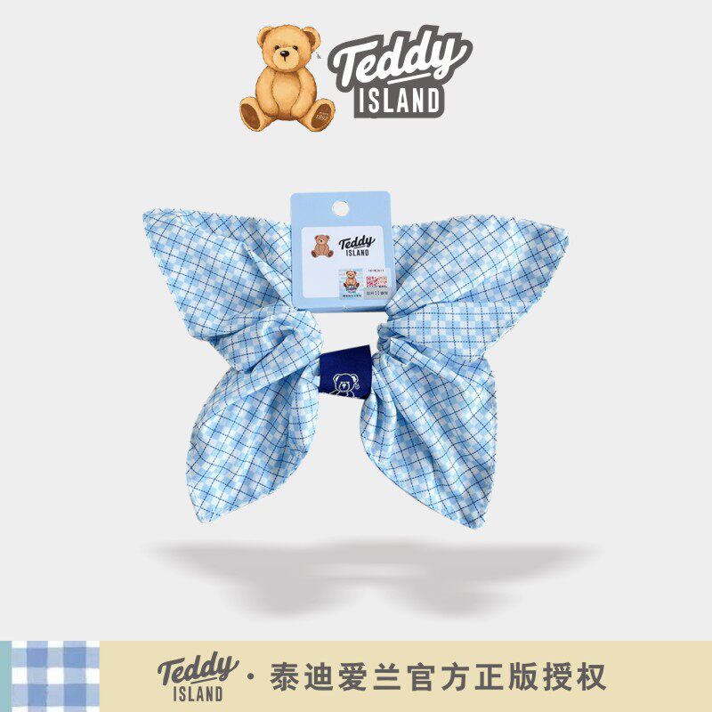 正版泰迪爱兰teddy新款日韩系INS方巾轻奢大肠发圈高级感发饰头绳