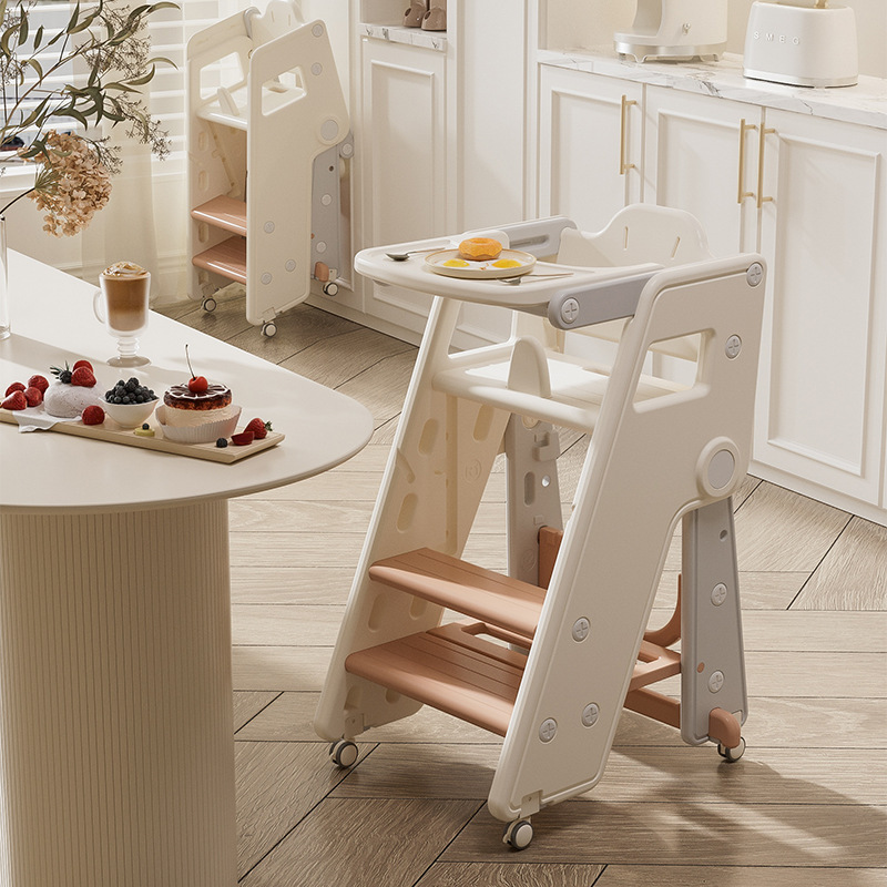 儿童家具可折叠吃饭椅子便携婴儿0到6岁便携二合一宝宝成长椅餐椅