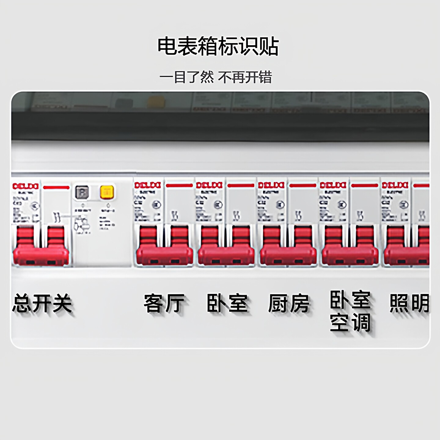 飞彩电表箱配电箱标识贴图片