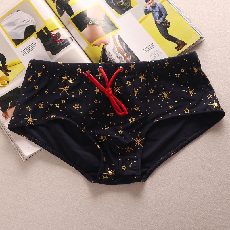 潮流设计个性炫酷金星低腰性感紧身舒适男士泳裤平角裤游泳裤泳衣,运动/瑜伽/健身/球迷用品,男士泳衣,淘宝优惠券,粉丝福利购,淘宝优惠卷