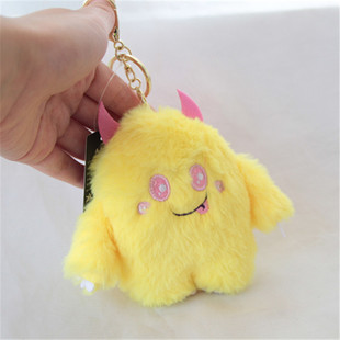 卡通搞怪长毛怪小怪兽毛绒玩具男生汽车钥匙扣背包玩偶小挂件挂饰