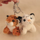 动物小老虎狮子毛绒玩具钥匙扣书包小挂件男女背包玩偶小公仔挂饰