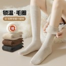 小腿袜子女冬季新款纯棉长筒袜加厚保暖过膝袜半筒袜大腿袜高筒袜
