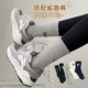 秋冬纯棉中筒袜2026新款 鲨鱼裤 搭配袜子女款 灰色运动长筒袜外穿潮