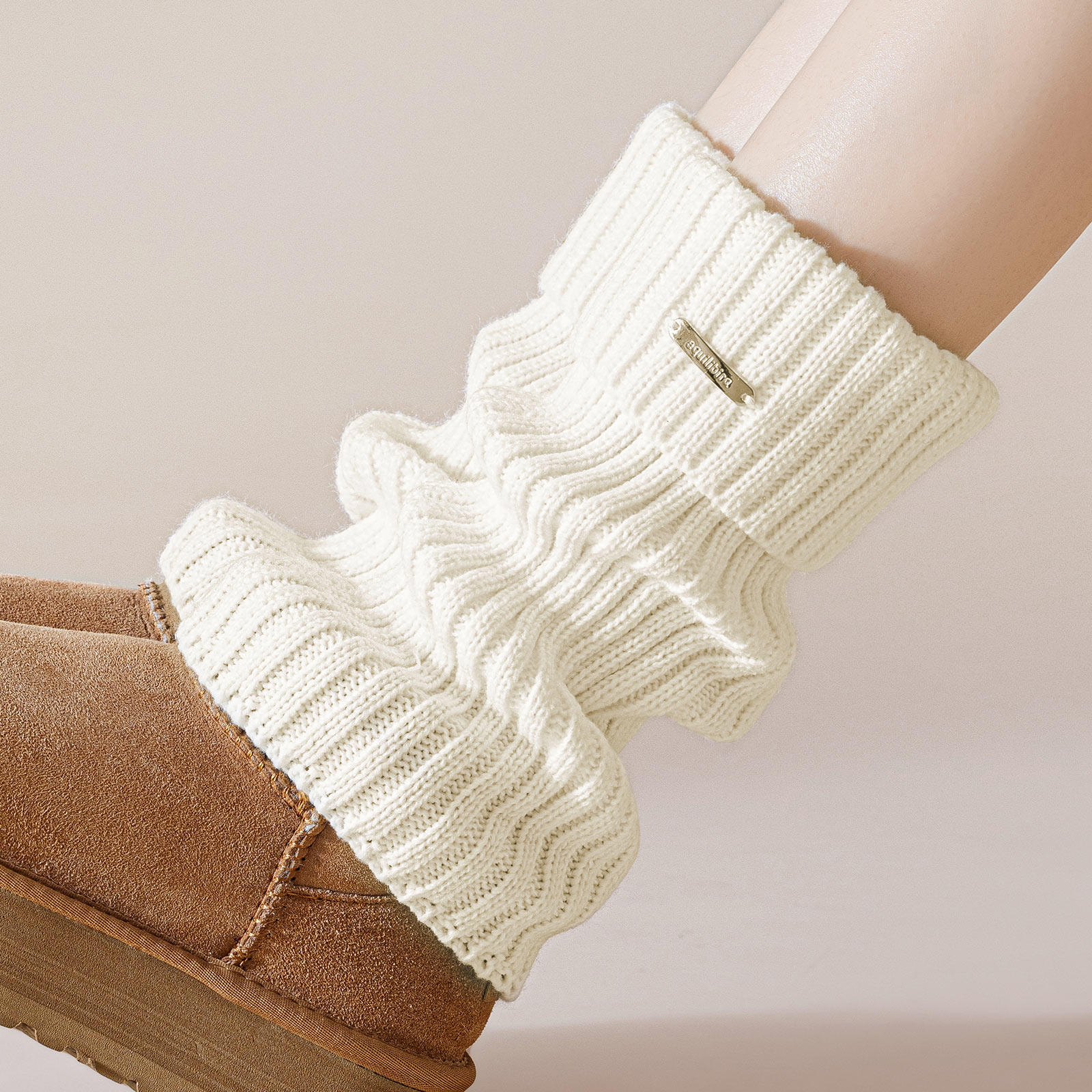 【巨显瘦小腿袜套】金属标超韩系