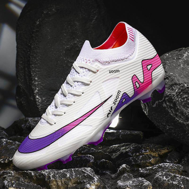 跨境代发低帮足球鞋学生成人比赛训练青少年运动AG长钉TF碎钉球鞋